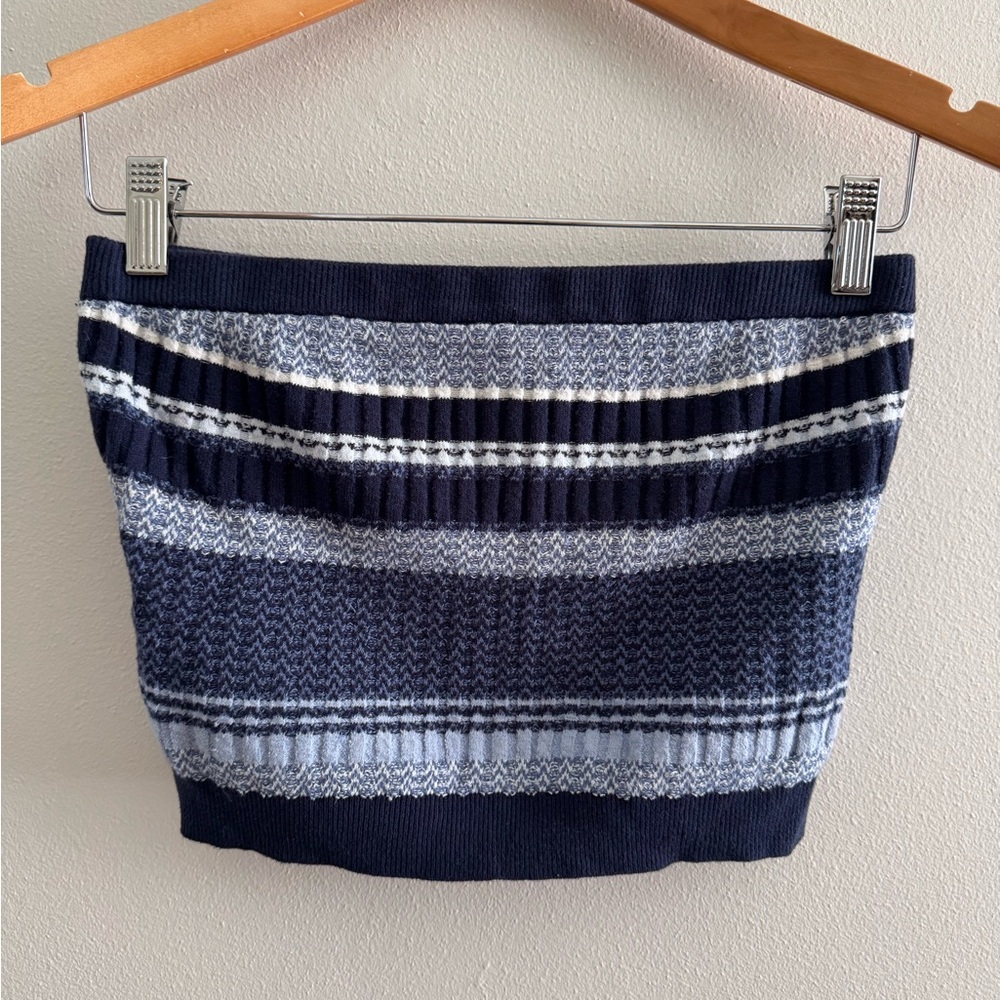 Aerie Sweater Knit Striped Tube‎ Top Small